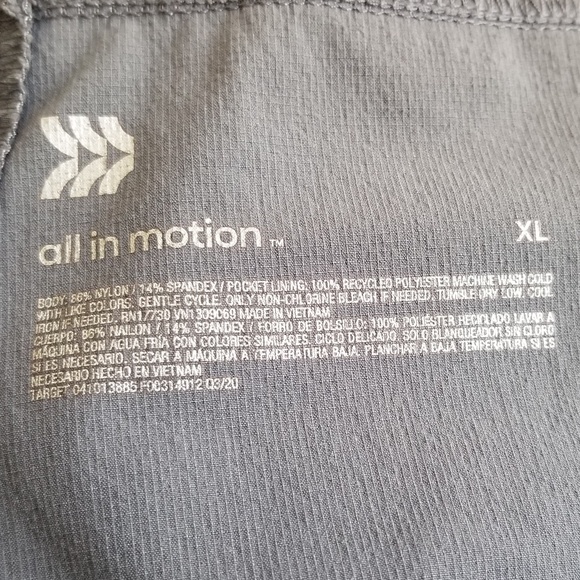 All in Motion Men’s Gray Stretch Woven 7" Athletic Shorts Size XL - Picture 7 of 7